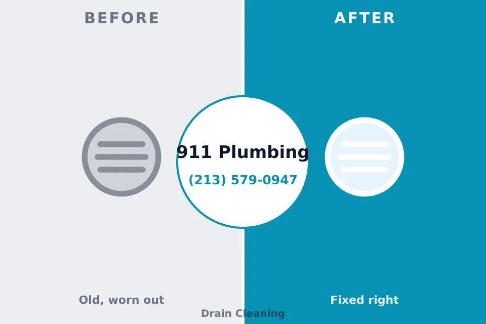 Before and after: plumbing repair Charles City, IA